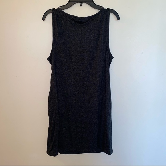 Alfani Size: Medium Charcoal Gray and Black Sequined Tank Top - Picture 3 of 8